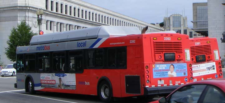 WMATA Metrobus New Flyer C40LF 2391 & 2392